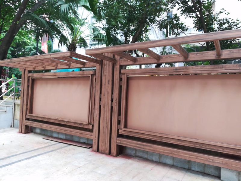 现代不锈钢宣传栏