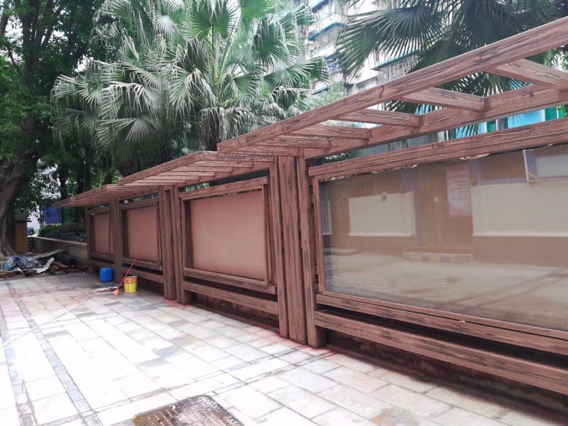 现代不锈钢宣传栏